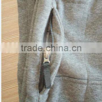 220-250GSM Men's 100%plyester Fleece Pants With Side Seam Zip Pocket photo-2