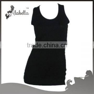 New Womens Plus Scoop Neck Racer Back Sleeveless Long Jersey Vest Top Size 16-20 photo-2