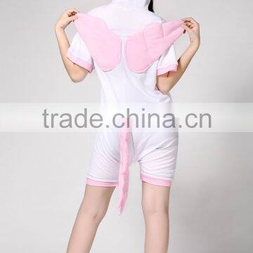 China Supplier 2014 Adult Contemporary Pink Unicorn Animal Pattern Short Sleeves Summer Evening Women Dresses photo-6