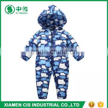 Custom Design Children Boutique Clothing Long Sleeve Baby Winter Print Romper