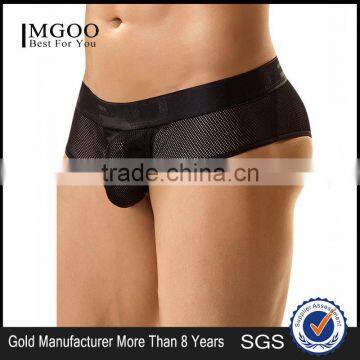 Cheap Price Manufacturer Black Mesh Mens Briefs With Custom Band Sexy Underwear Brands 2016
