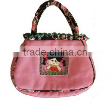 Pink Kute Handbag For Kids With Smocked