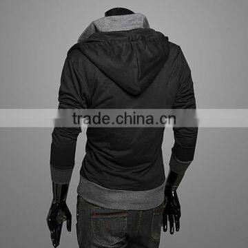 Wholesale Zipper up Men Plain Hoodies photo-2