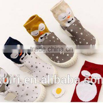 2016 Cartoon Owl Child Summer Short Socks for Daily Life Cute Cotton Kids Sports Socks photo-2