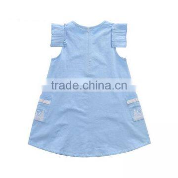 Customize Latest Fashion Casual Designer Little Girls Summer One Piece Dress photo-3