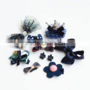 S17161A Lovely Hair Accessories Bow Fashion Baby Pins Hair Decoration Set photo-2