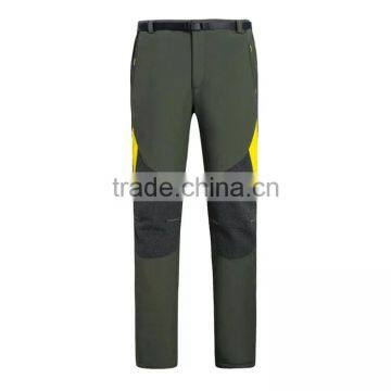 MEN'S softshell pants Outdoor Men's Slim Trousers Fishing pants fleece inside