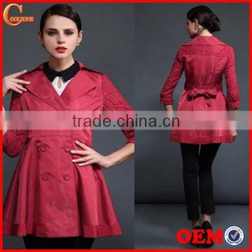 Fashion Style 2016 New Long Sleeve Autumn Lace Outwear Coat For Women