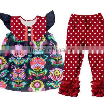 popular deisgn 2pcs baby girls giggle moon remake outfits