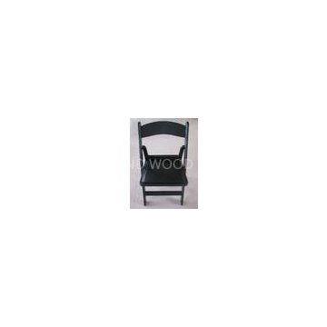 Waterproof Black Resin Folding Chair , Dining / Wedding Padded Folding Chair