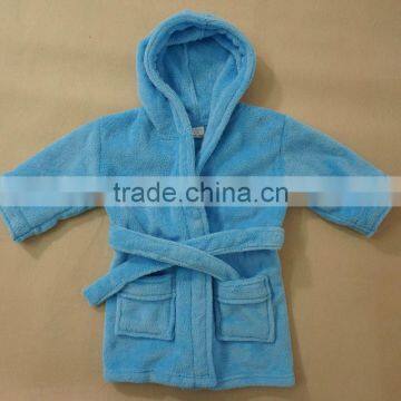 100% coral fleece bathrobe