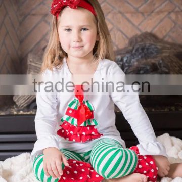 Unique baby girl picture fall christmas tree pattern boutique outfits girl clothing