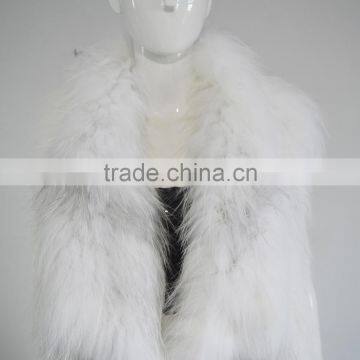 SJ818 Natural Color Real Fox Knit Winter Fashionable Vest photo-6