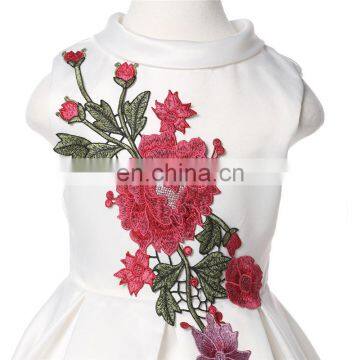 2016 Frozen Elsa Girl Party Dress , The New Children Dress Roses New Embroidery Upscale Princess DressA29161 photo-3