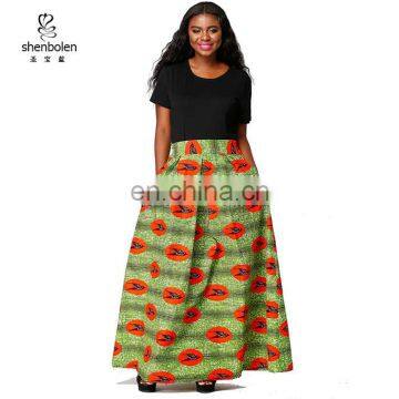 wholesale african clothes African fabrics Ankara print long maxi skirts