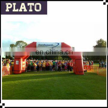 racing run inflatable arch with blower for advertising