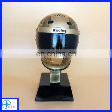 new customized resin racing helmet championship trophy