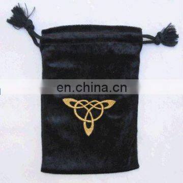 black velvet pouch bags