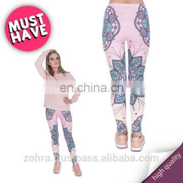 Mandala Flower Cheap Fit Fancy Brand Lularoe Printed Girl Workout Wholesale Slim Fashion Girls Polyester Leggings for Women