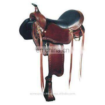 trail saddle - New 16 Cowboy Roughout Ranch Training Work Reining Trail Western Leather Saddle