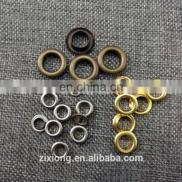 Wholesale 5mm metal brass eyelets small round metal grommets nickle/Black/Bronze