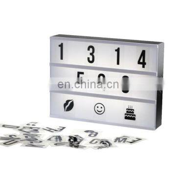 Acrylic Mini LED Light Box With Letters AA Battery Powered USB Cable photo-3