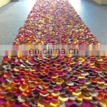 Silk Rose Petal Fall Wedding Aisle Runner