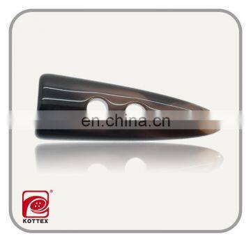 2-hole Resin/poly Imitation Horn Toggle Buttons for Coat,coat Toggle Button photo-2