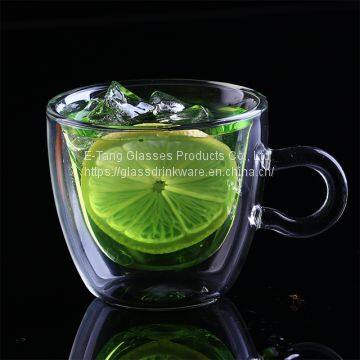 2018 Wholesale Decorative Glass Coffee Cup Mug Double Wall Glass Tea Cup photo-5