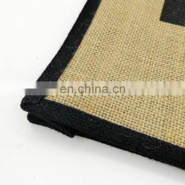 Big Plain Trendy Carrier Gusset Jute Bag photo-4