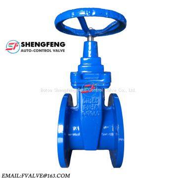 PN16 F4 DN150 ductile iron resilient seated gate valve