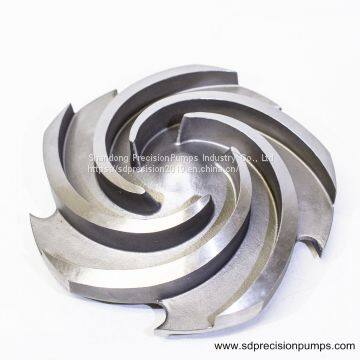 Aftermarket ANSI B73.1 chemical process pump parts CD4M Goulds 3196 impeller