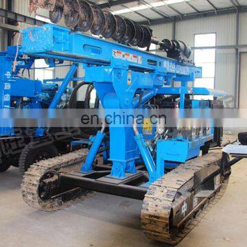 Bore Pile Drilling Machine for Sale Solar Crawler Hydraulic Photovoltaic Guardrail Post Pile Driver