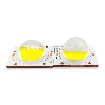 Flip Chip Ceramic Base COB 60W COB LED With 90° Lens