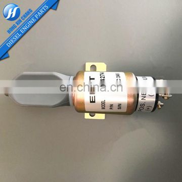 Machinery Parts Excavator Engine Stop Solenoid Valve 24V 3864274