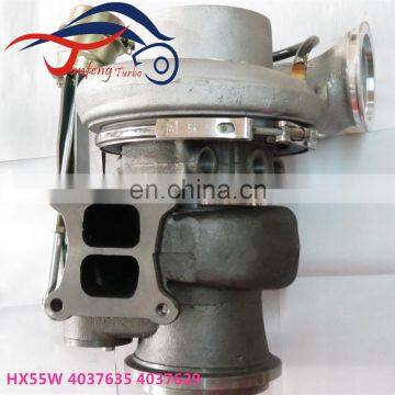 HX55W Turbo 4037635 4037629 water cooled Turbocharger for Cummins Truck Front end Loader with QSM4 TIER 3 Engine