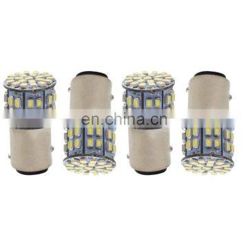 4x 6000K White 1157 BAY15D 50-SMD LED Tail Stop Brake Light Bulbs 7528 12V for Honda Hyundai