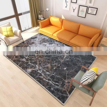 Household custom modern polyester 3d floral printed carpet