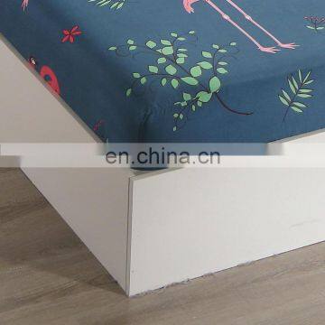 2020 Comfort Knit Polyester Flat Fitted Sheet Patterned Counterpane Mattress Pad Cover Protector With Lace From China photo-4
