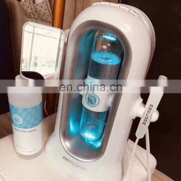 Portable 2 Handles Facial Beauty Equipment Mini Hydra Dermabrasion Machine and Oxygen Sprayer photo-5