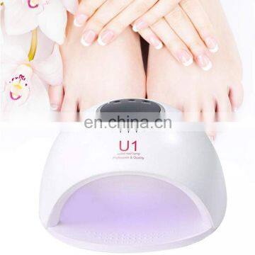 84w nail dryer Led Uv Nail Drying Lamp Manicure Tool Phototherapy Machine with Auto Sensor for Both Hands and Feet