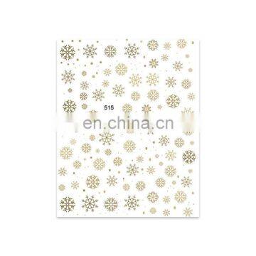JOYFUL 504-516 Hot Sale Polka Dot Christmas Snowflake Nail Stickers 3d Adhesive Nail Stickers photo-2