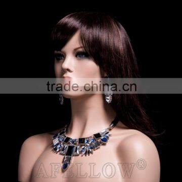 Women Head Mannequin Fiberglass Female Cheap Head Mannequin H1 photo-2