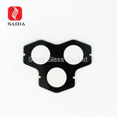 Customzied 3mm 4mm 5mm Black Ceramic Silkscreen Printing Toughened Glass for Architectual Lighting photo-2
