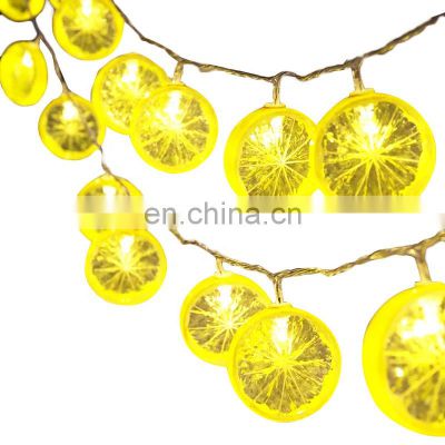 Christmas decoration Lemon shape string lights for promotional gift decorative