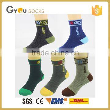 2016 Children sports winter socks in high quality sport children 100% cotton tube socks with Logo