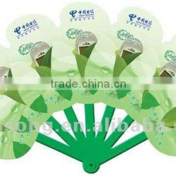 Newest foldable plastic hand fan with printed logo                        
                                                Quality Choice