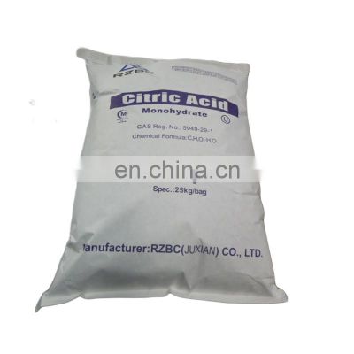 citric acidmonohydrate china manufacturer, 25kg bag BP USP