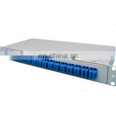 1U 19 ' 1*2 rack-mounted with SC connector single mode G657A1, G657A2 Rack-mount Module fiber optic plc splitter