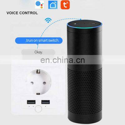 Luxury Home Remote Control Single Port Mini Controlled Outlet App Controls Wall WiFi Smart Socket photo-5